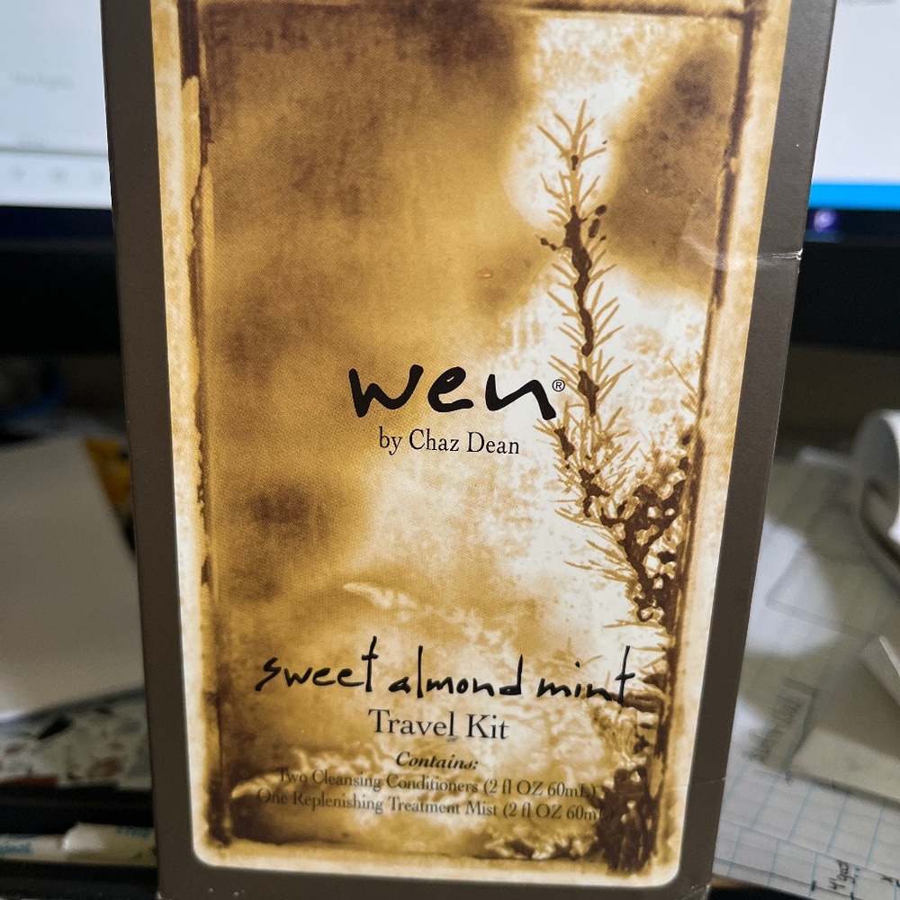 Wen by Chaz Dean sweet almond mint travel kit